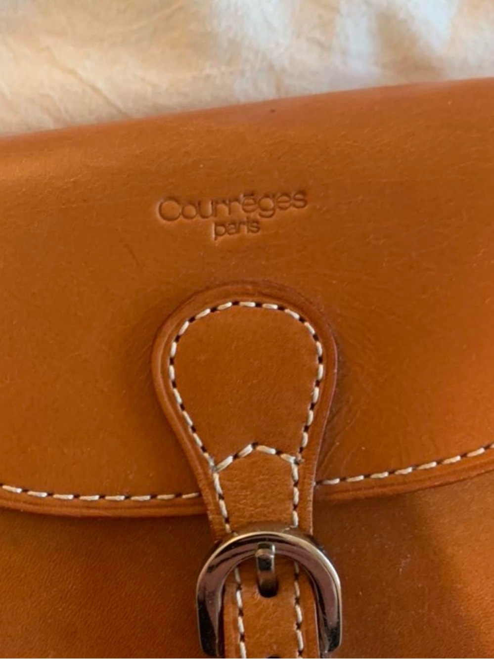 Vintage Courreges Mini Leather Crossbody Bag - Picture 3 of 4